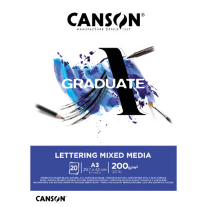 CANSON Graduate Lettering MixMed A3 31250P029 20 flles, blance, 200g