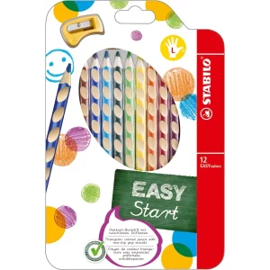 STABILO Crayon de couleur EASYcolors 331/12 12 couleurs gaucher