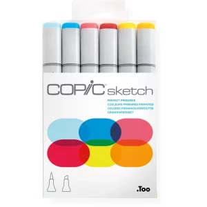 COPIC Marker Sketch 21075661 Set Perfect Primaries,6 pcs.